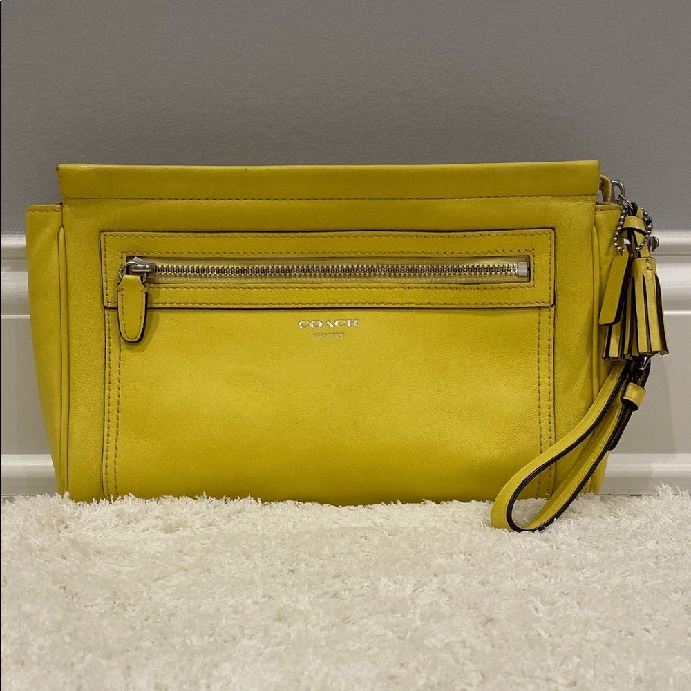 Coach Legacy Yellow Wristlet/Clutch
